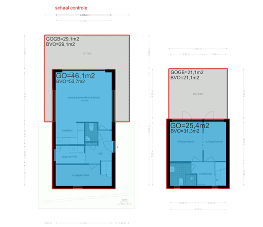 Floorplan - Vinkenkade 77-73*, 3645 BX Vinkeveen